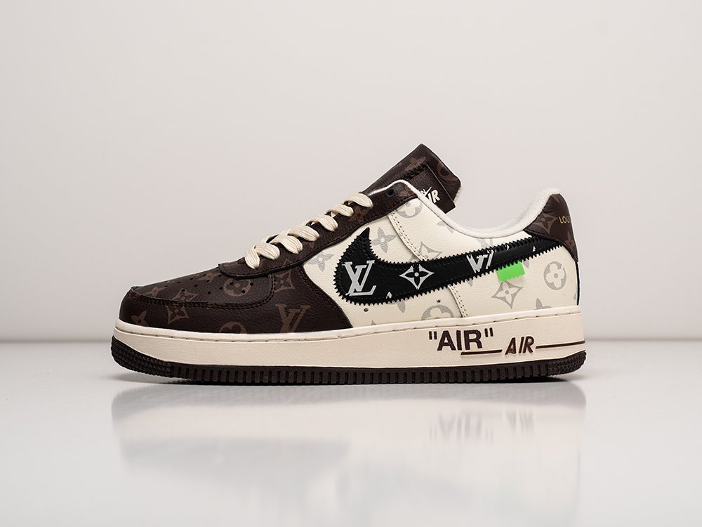 Louis Vuitton x Nike Air Force 1 Low brown white KEDRED